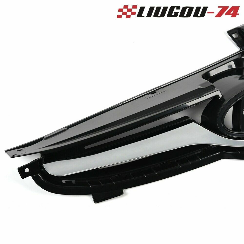 Black/chrome front bumper grille suitable for Hyundai for Elantra 2014, 2015, 2016- v