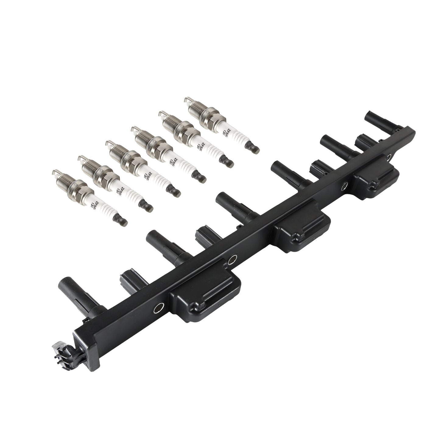 Ignition Coil + 6 Iridium Spark Plugs for Jeep 2001-2004 4.0L L6 UF296 n
