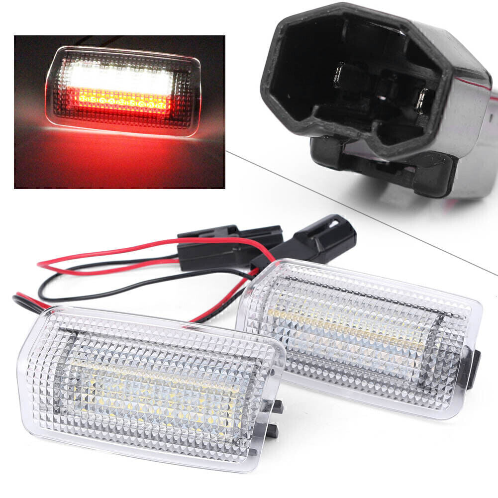 for Toyota for Lexus 2x White LED Side Door Courtesy Lights Welcome Lamp