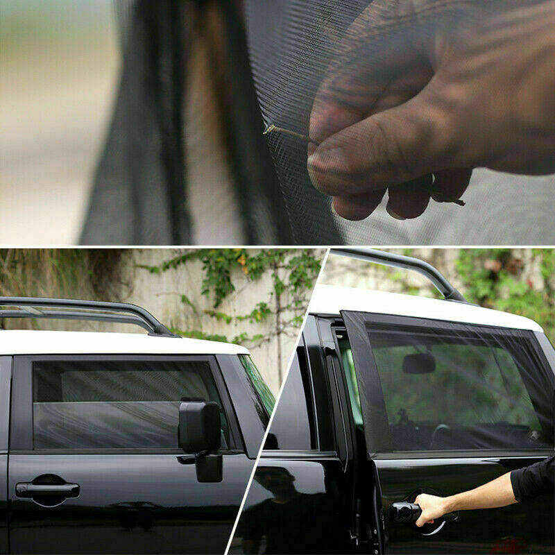 Black Net Yarn Door Screen Window Anti-Pest Net for Toyota FJ Cruiser 2007-2014