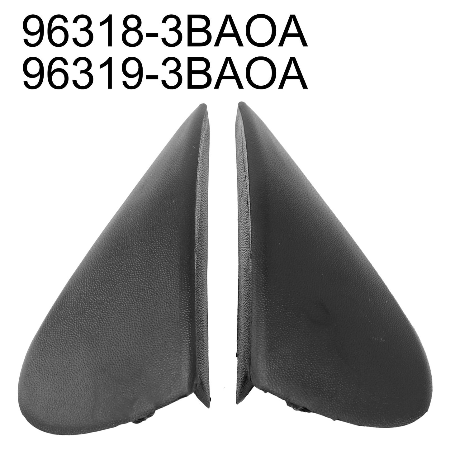 Pair Car Side Mirror Corner Triangle Fender Cover Trim For Versa 2012-19 v