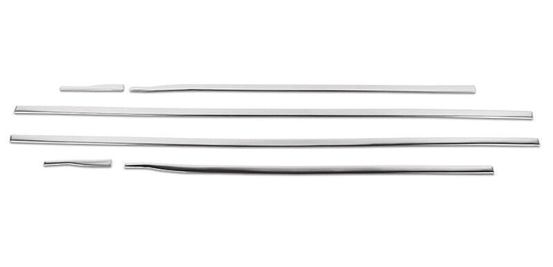 for Audi Q5 2009-17 Silver Look Steel Side Door Body Guard Molding Cover Trim 6X