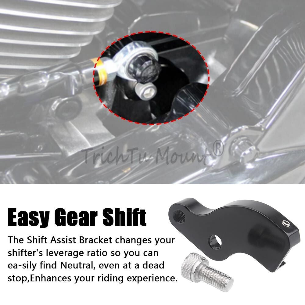 Motorcycle Gear Shift Neutral Assist Bracket Fit for Harley M8 Softail Touring Q