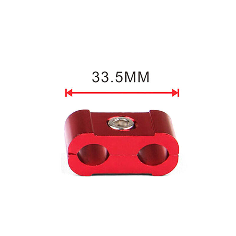 3-Piece Aluminum Alloy Engine Spark Plug Wire Splitter Divider Storage Clip, Red 8-10mm n