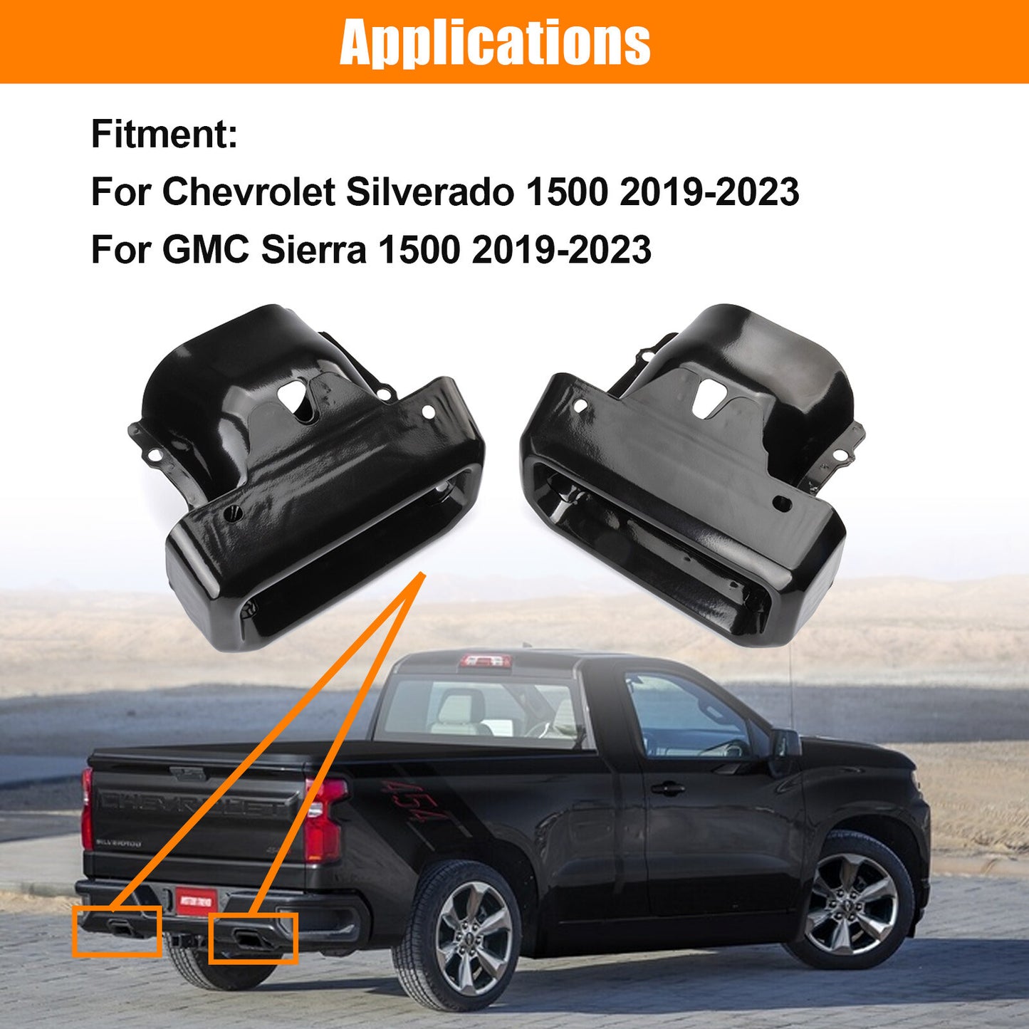 84434641 Exhaust manifold bezel for Gimciété for Sierra and Silverado 1500 (2019-2024) v