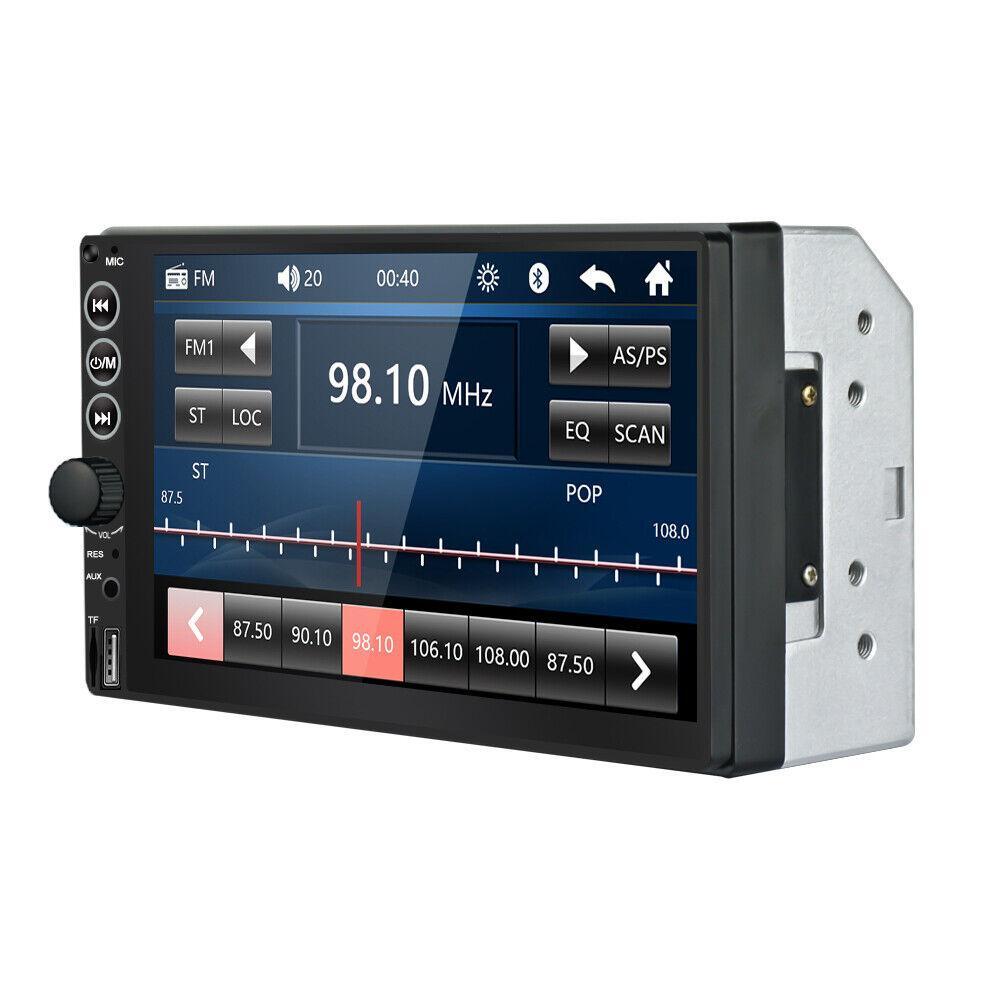 Touchscreen car stereo radio with Bluetooth Player, TF/USB/AUX/FM MP5 built-in unit - n