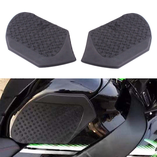 Tank Traction Pad Side Gas Knee Grip Protector Fit for Kawasaki ZX10R 2011-15 Black