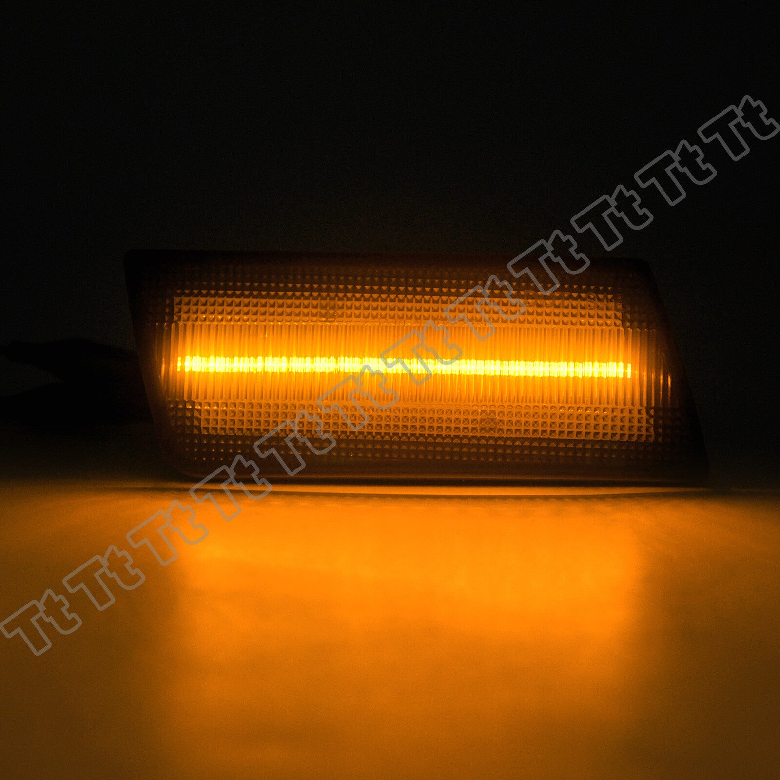 Smoked LED Front Bumper Side Marker Lights Amber For 05-14 for for CHRysler 300 300C 300S- v