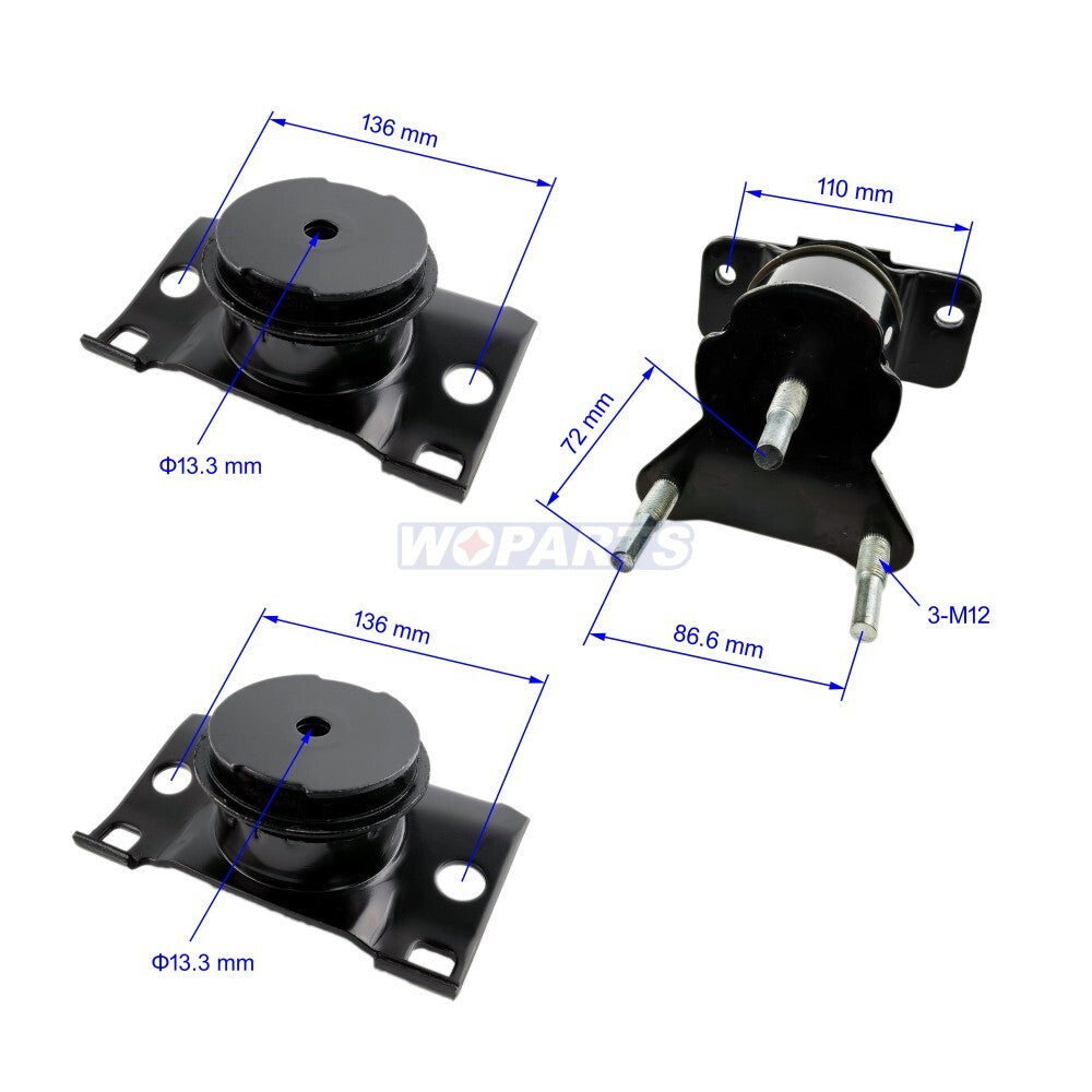 Engine motor  Trans Mount Fit for 05-14 Frontier Xterra Pathfinder 4.0L 2WD