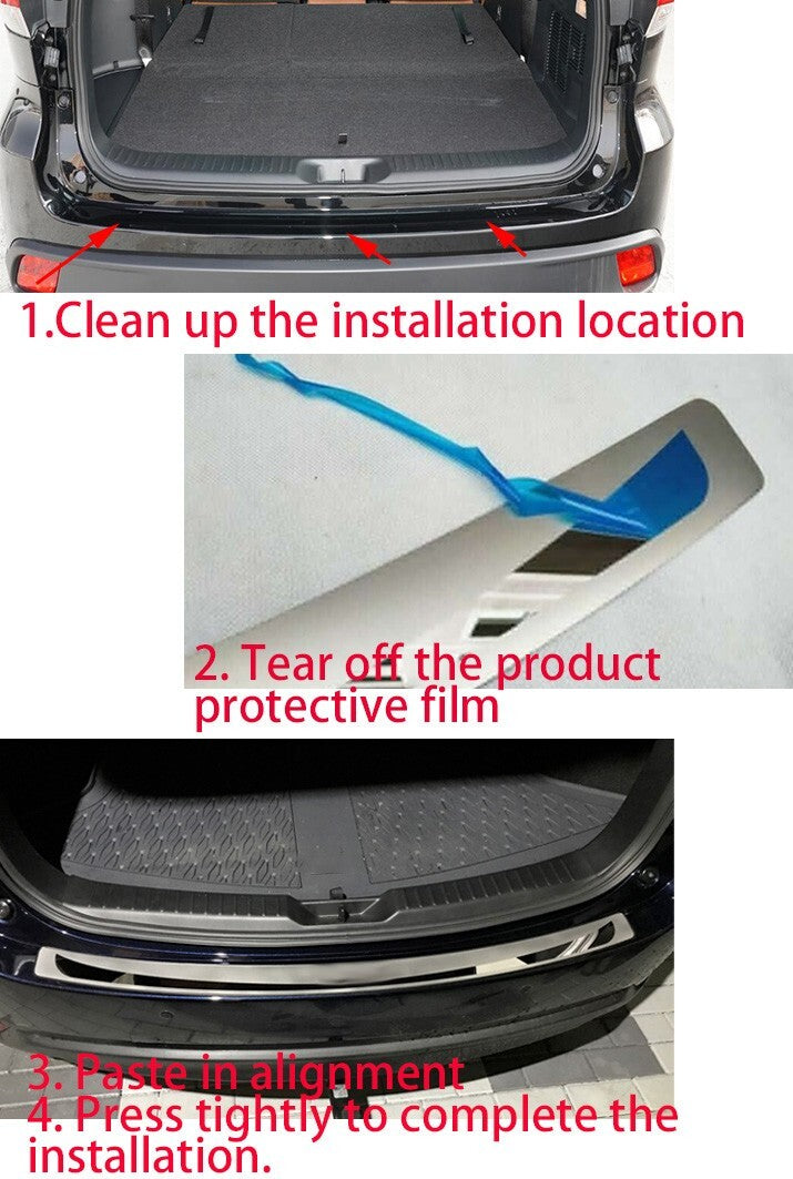 for Mitsubishi Outlander 2024 Rear Bumper Protector Scuff Guard Car Accessories