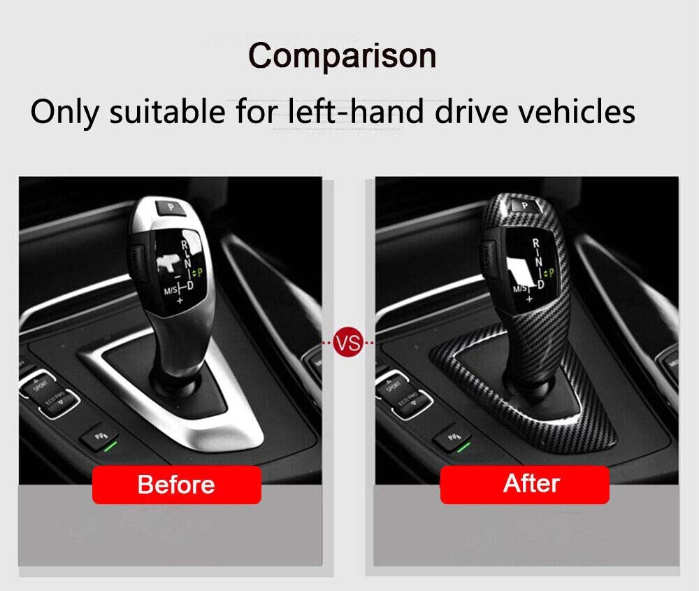 Carbon style shift cover accessories for BMW X3 X4 X5 X6 F30 F10 F20 F34