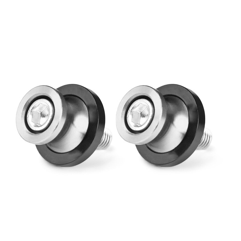 for HONDA CBR Silver Motorcycle Swingarm Spools Slider Stand Screw 8MM Thread
