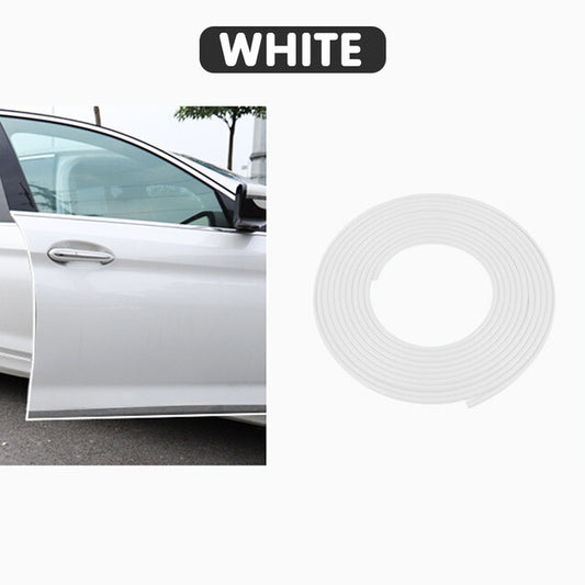 16Ft U-Shape Rubber Seal Car Door Edge Guard Molding Trim Protectors Strip White