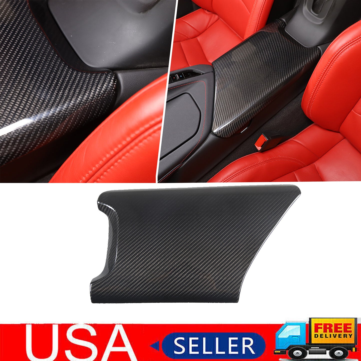 RED Carbon Fiber Air Conditioning Switch Button Decal for Jaguar for F-Type 13 - 22- v