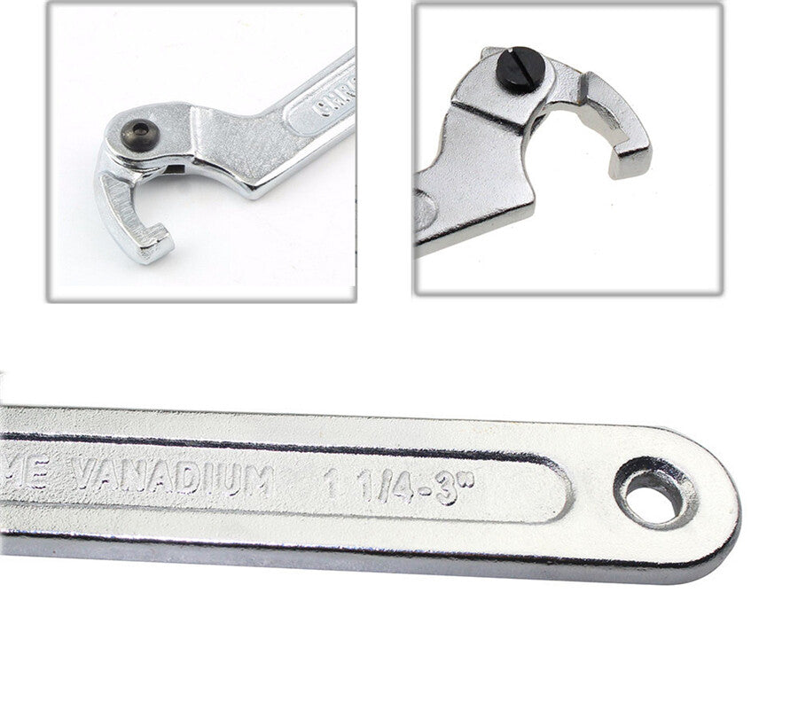 7In C Shape Hook Wrench Spanner Square Head Tip For Motorcycle Spring Bearing Q