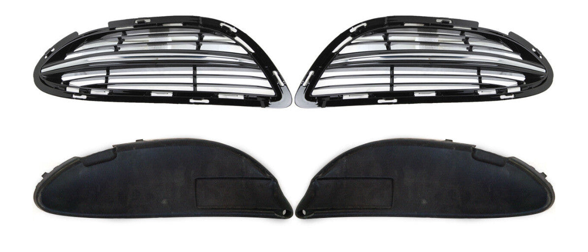 6-piece SLeft+ right fog light cover grille frame set for Mercedes-Benz S-Class W222