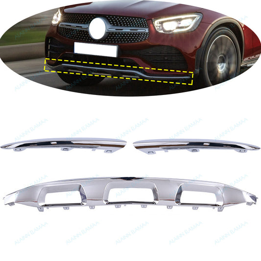 1Set Front Bumper Molding Cover Trim for Mercedes for Benz GLC GLC300 W253 2019-2021 Q