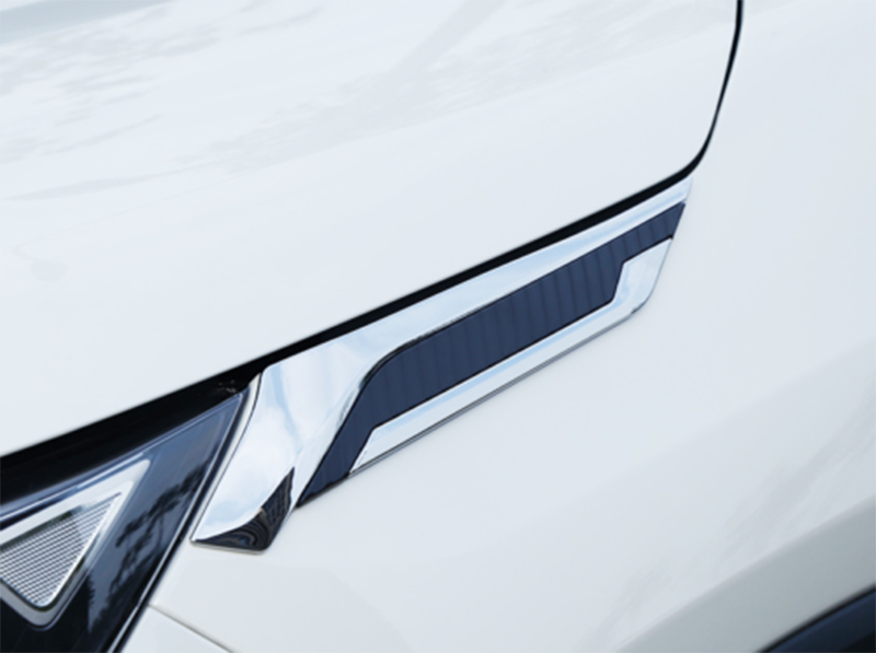 Chrome Front Fender Side Air Outlet Cover Trim 2X Fit for Toyota RAV4 2019-2024