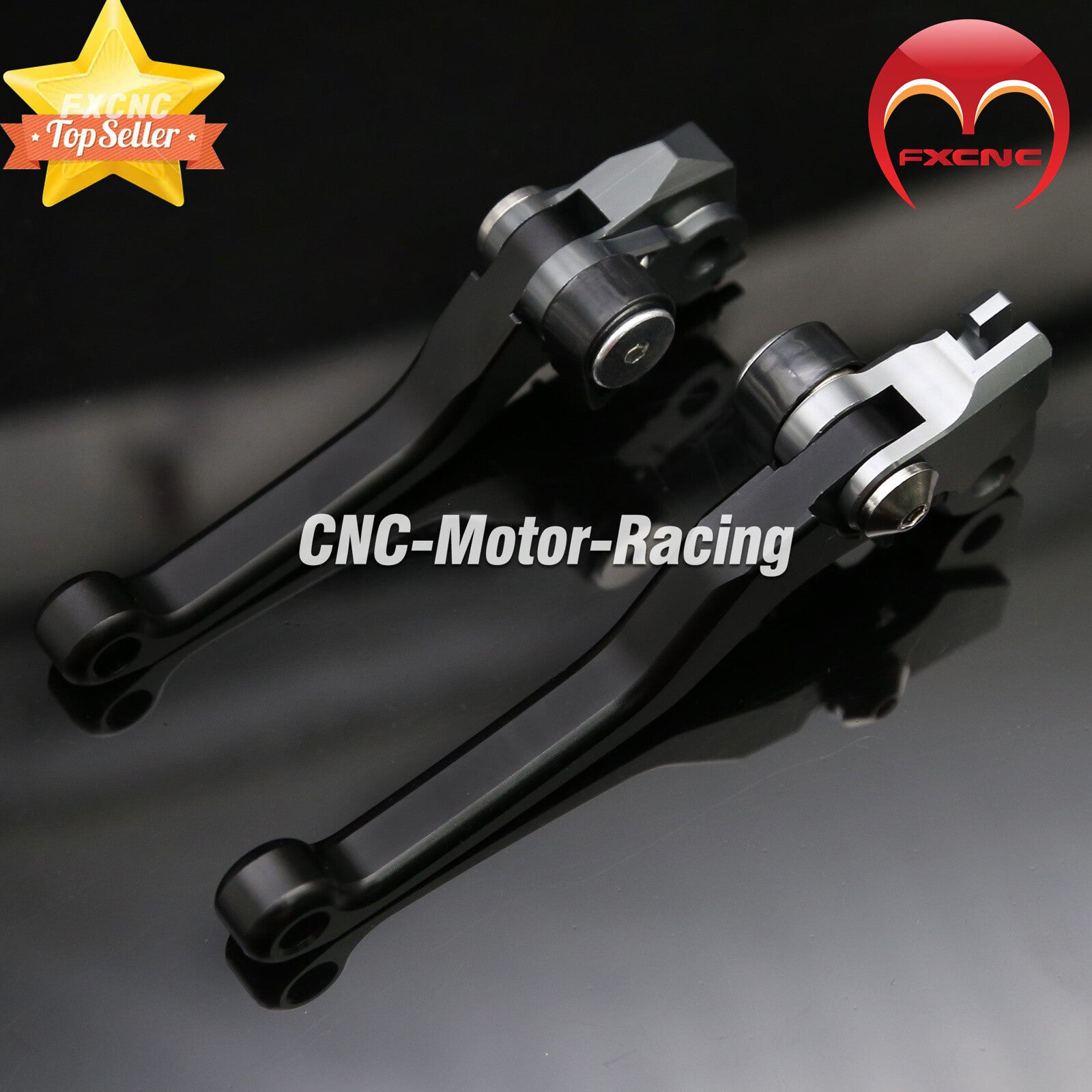 CNC Dirt bicycle brake and clutch lever suitable for Honda CR80R and CR85R 1998-2004 2005 2006 2007.