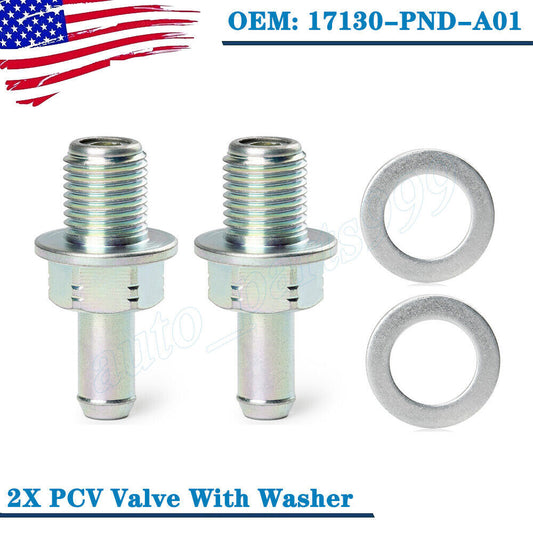 2-pack PCV valve with washing machine suitable for Honda CR-V, Accord, for Acura 17130-PND-A01 94109-14000- n