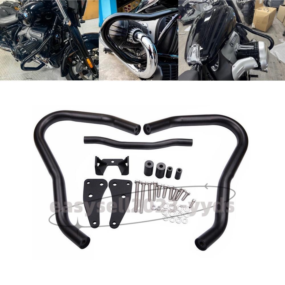 Nice Black Steel Engine Guard Crash Bar Bumper Protector for BMW R18 2020-2023