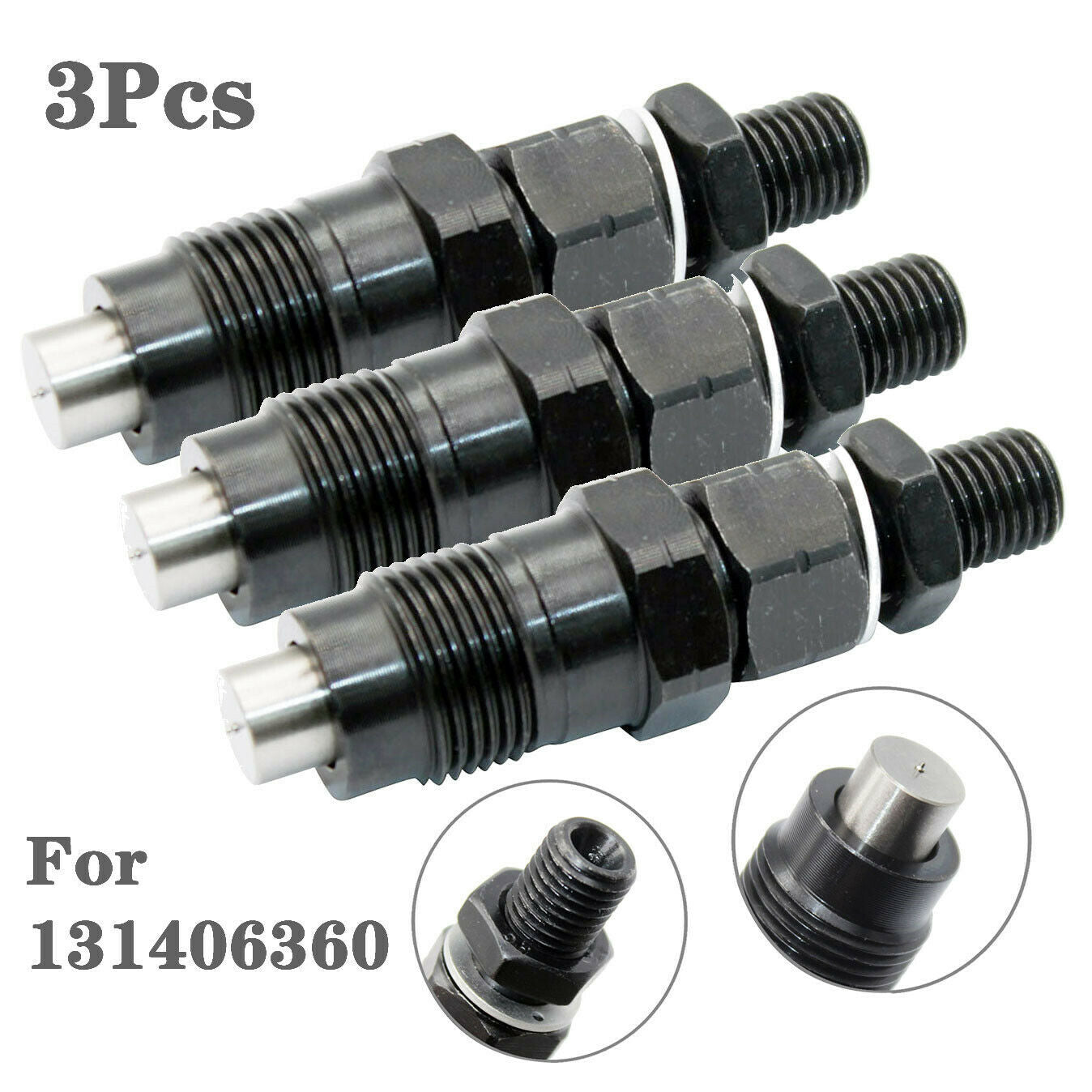 3 Fuel Injector Fits For Holland Tractor 1520 1320 131406360 SBA131406360 n