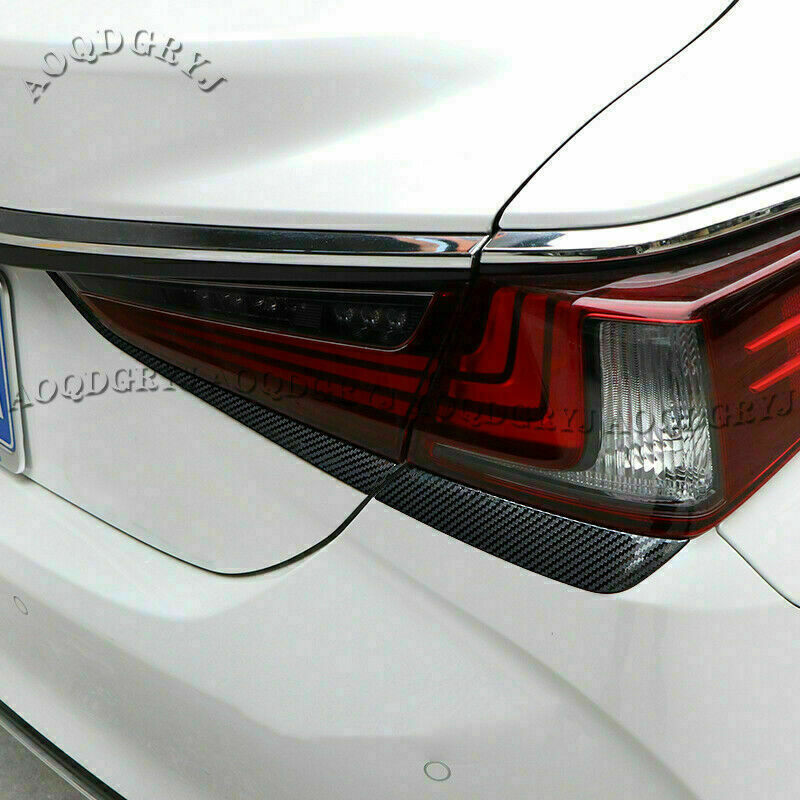 for Lexus ES350/300H 2019-2022 Carbon Fiber Tail Light Moulding Eyebrow Trims 4P