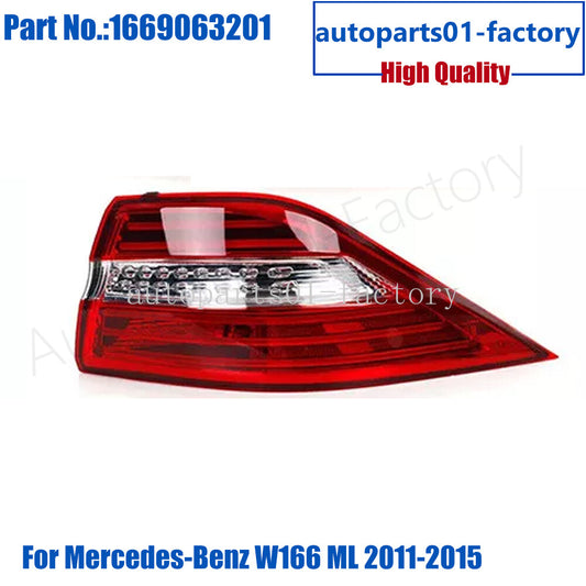 Rear Right Outer Taillight Rear Lamp for Mercedes-Benz W166 ML 2011-2015