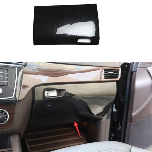 Inner for Co -Pilot Anti-Kick Panel Carbon Fiber Decor Trim for Benz GLS GLE 2016-19
