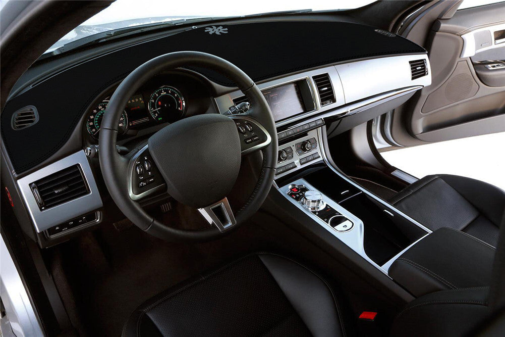Leather Dashboard Cover Dashmat Pad Non-Slip Dash Mat for Jaguar XF 2008-2015