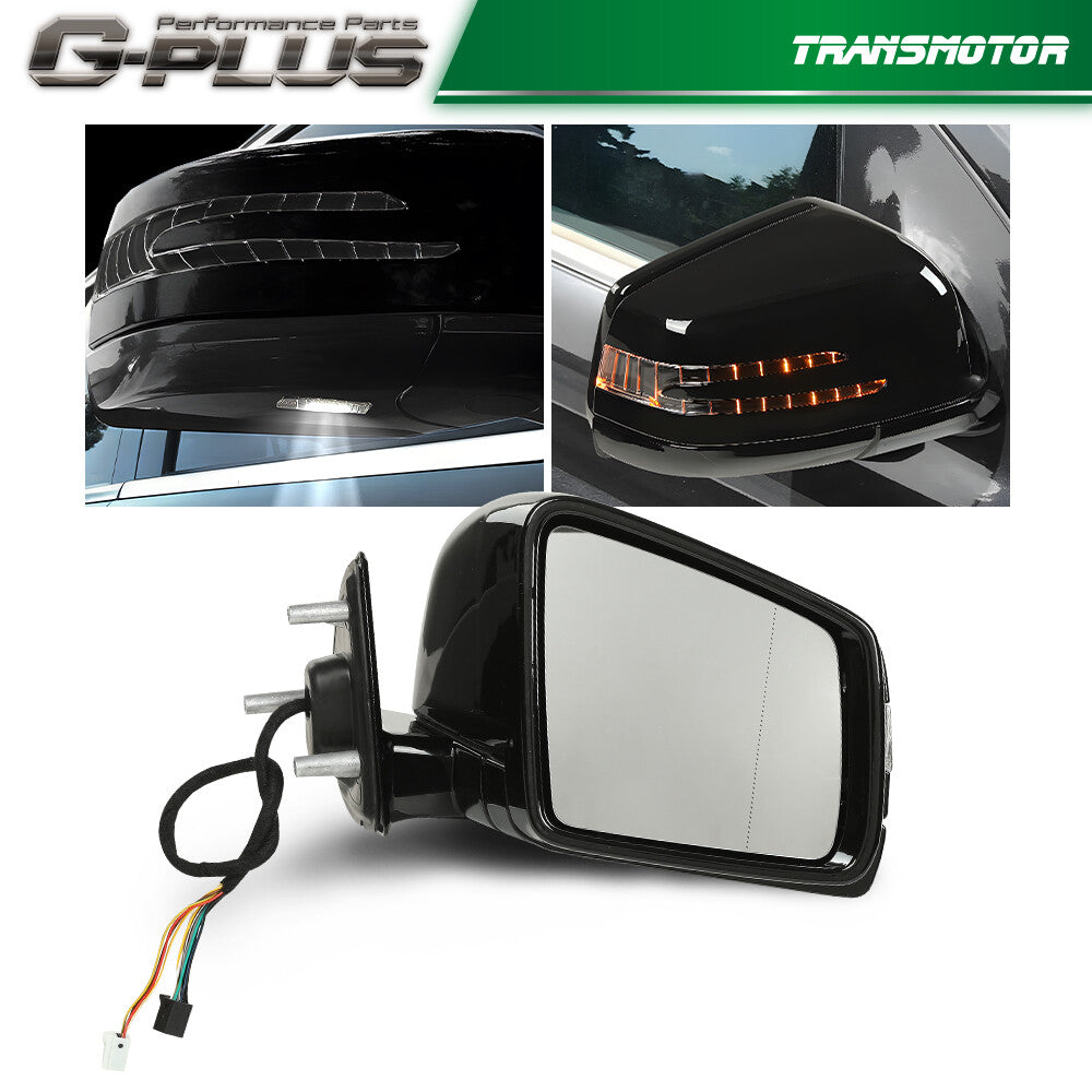 Black Right Mirror Passenger Side Fits for ML350 GL450 2010 - 2012- v