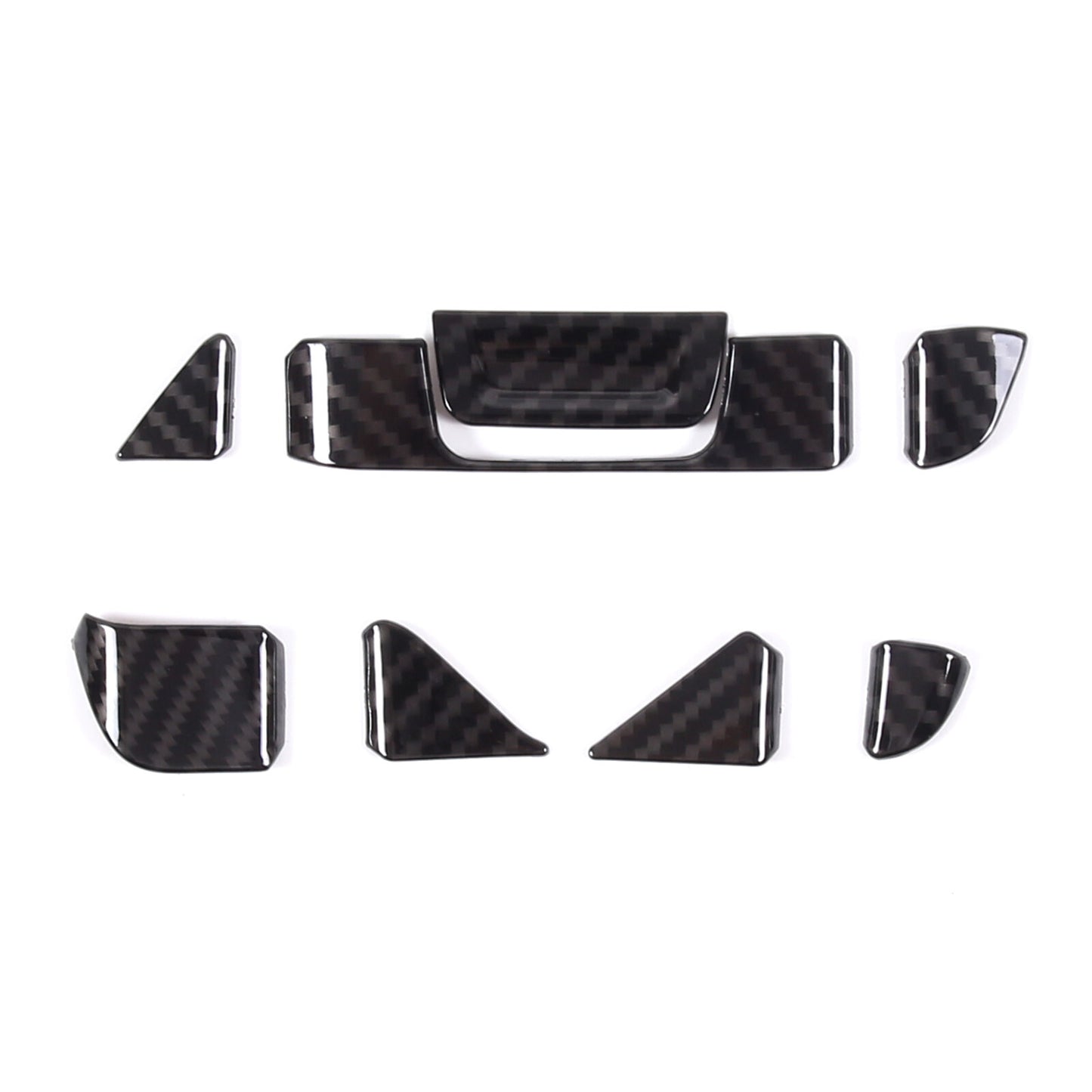 Matte Black Front and Rear Car Emblem Trim Ring for Subaru Forester 2022 2 pcs- v