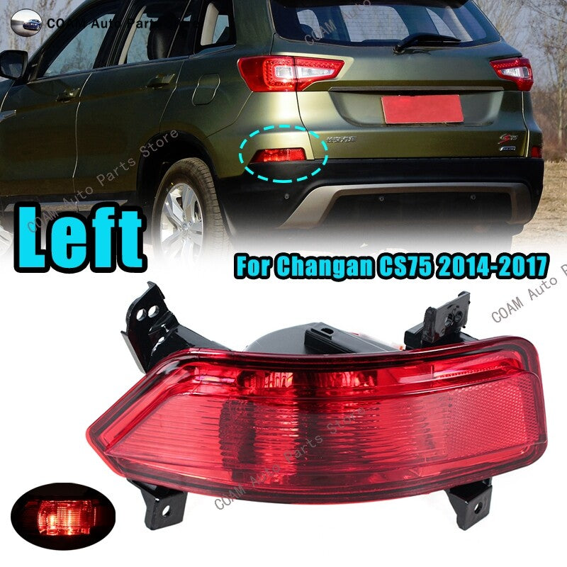 The left rear brake light, reversing light, and warning light are applicable to for Changan CS75 models from 2014 to 2017.