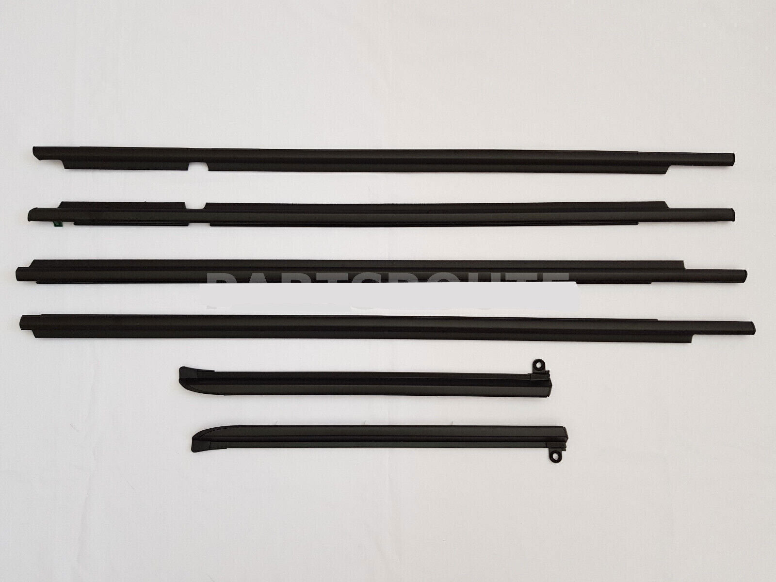 for Lexus GX470 Prado 03-09 Black Quarter  Door Belt Moulding Weatherstrip Set