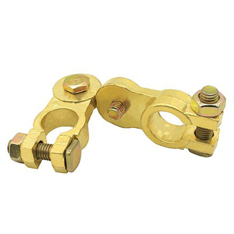 M8 Heavy Duty Car Auto SUV Battery Top Post Cable Terminal Cable Head Brass ¡Á2 v