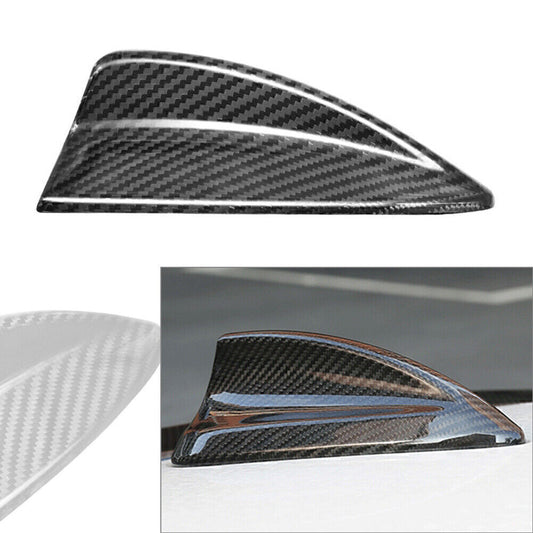 Black Carbon Fiber Shark Fin Antenna Cover Fit for BMW 3Series E91 X1 E84 Q