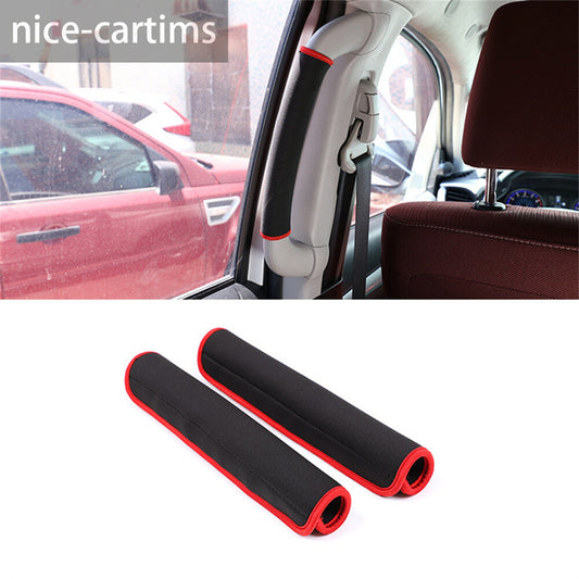For T@yota Hilux Revo 2015-21 B-pillar Handle Protective Cloth Cover Accessories