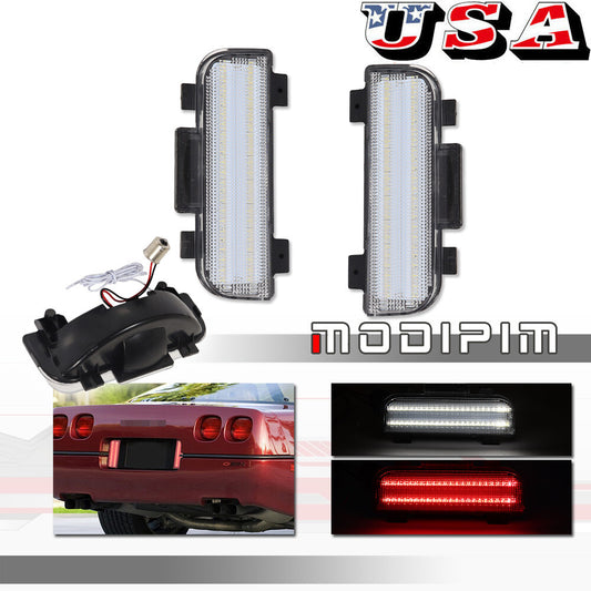 Transparent LED reverse backup light suitable for 1984-1990 for Corvette C4 16500672 16509671- v