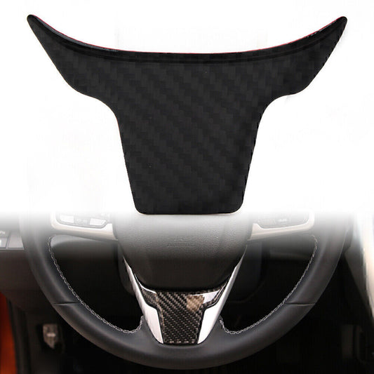 for Honda for Civic 2016-2021 2017 2018 Carbon Fiber Inner Steering Wheel Cover Trim