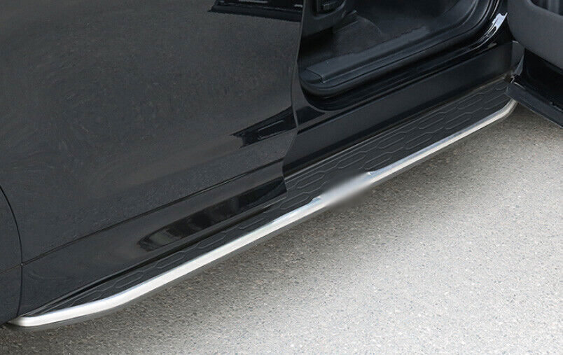 Fit For Discovery Sport 2020-25 Black Running Board Side Step Nerf Bar Pedal 2X