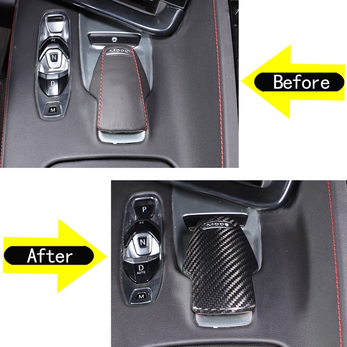 carbon fiber console mode selector protective case trim for Corvette C8 Z06 2020-2023 n