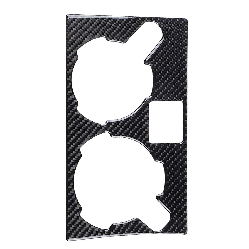 Carbon Fiber Water Cup Holder Panel Cover Trim for Toyota Tacoma 2001-2004