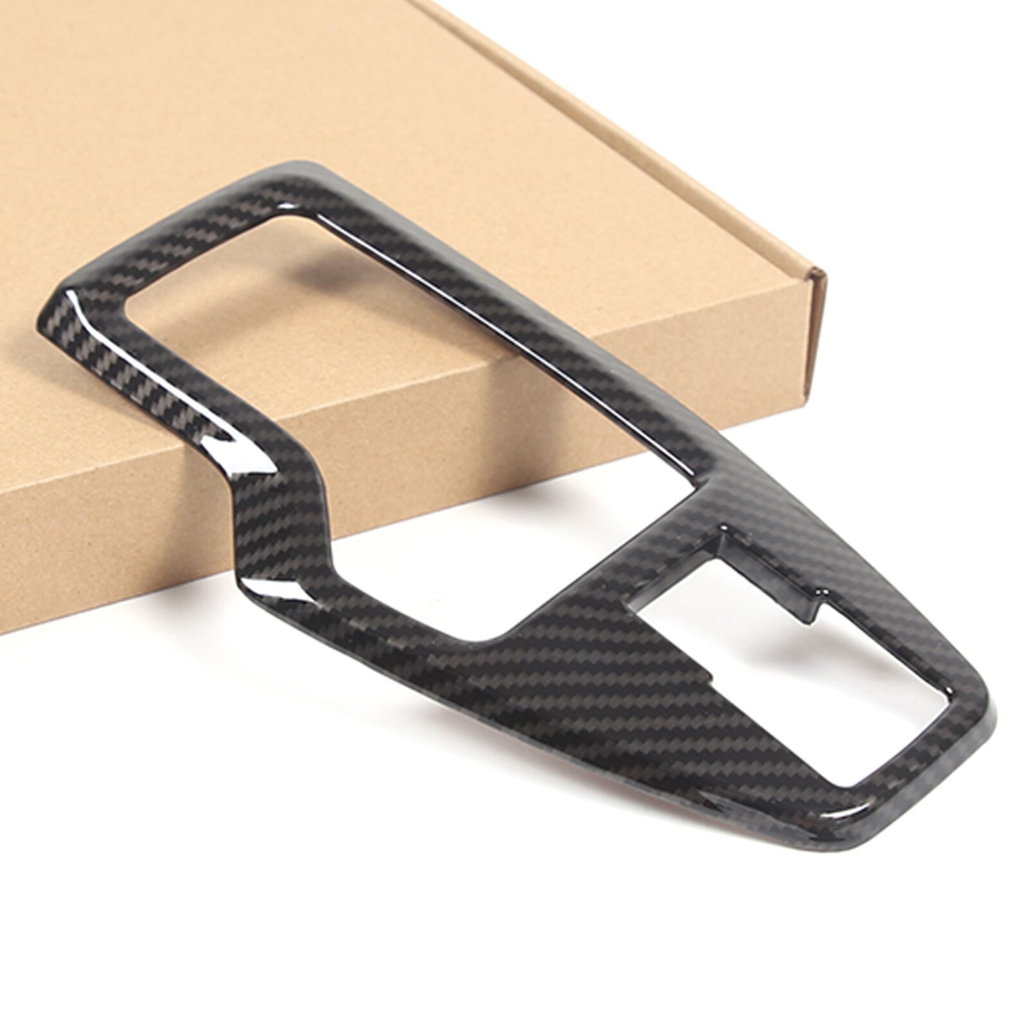 Carbon fiber internal gearbox panel cover decoration suitable for ta Tacoma 16-2020 - v