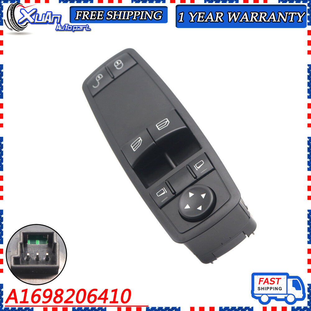 The power window switch controls the main switch for W245 A1698206410- v