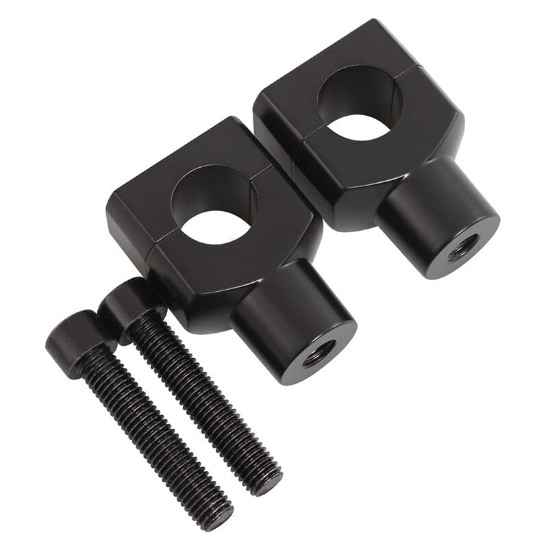 2-piece motorcycle 1-inch handlebar riser mount aluminum alloy suitable for most cruiser Bobber Choppers Q