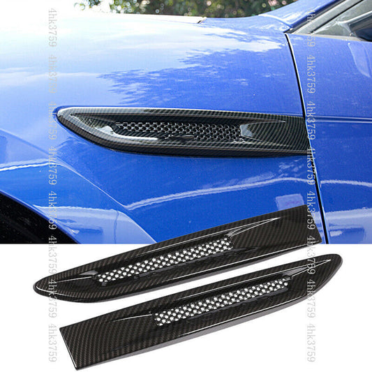 for Jaguar F-PACE 2016-2020 Carbon Fiber Fender Side Air Vent Outlet Cover Trim
