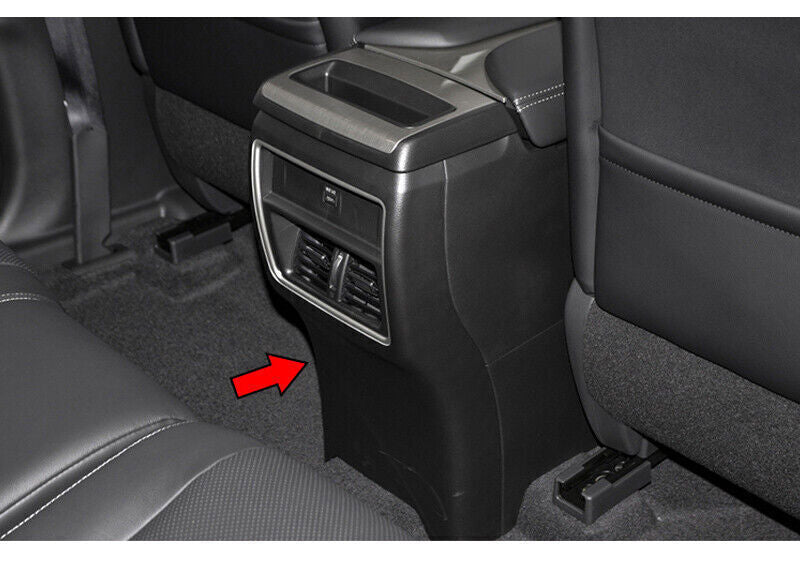 Inner Rear Air Outlet Vent Frame Trim for Nissan Murano 2015-2021 Red Wood Grain