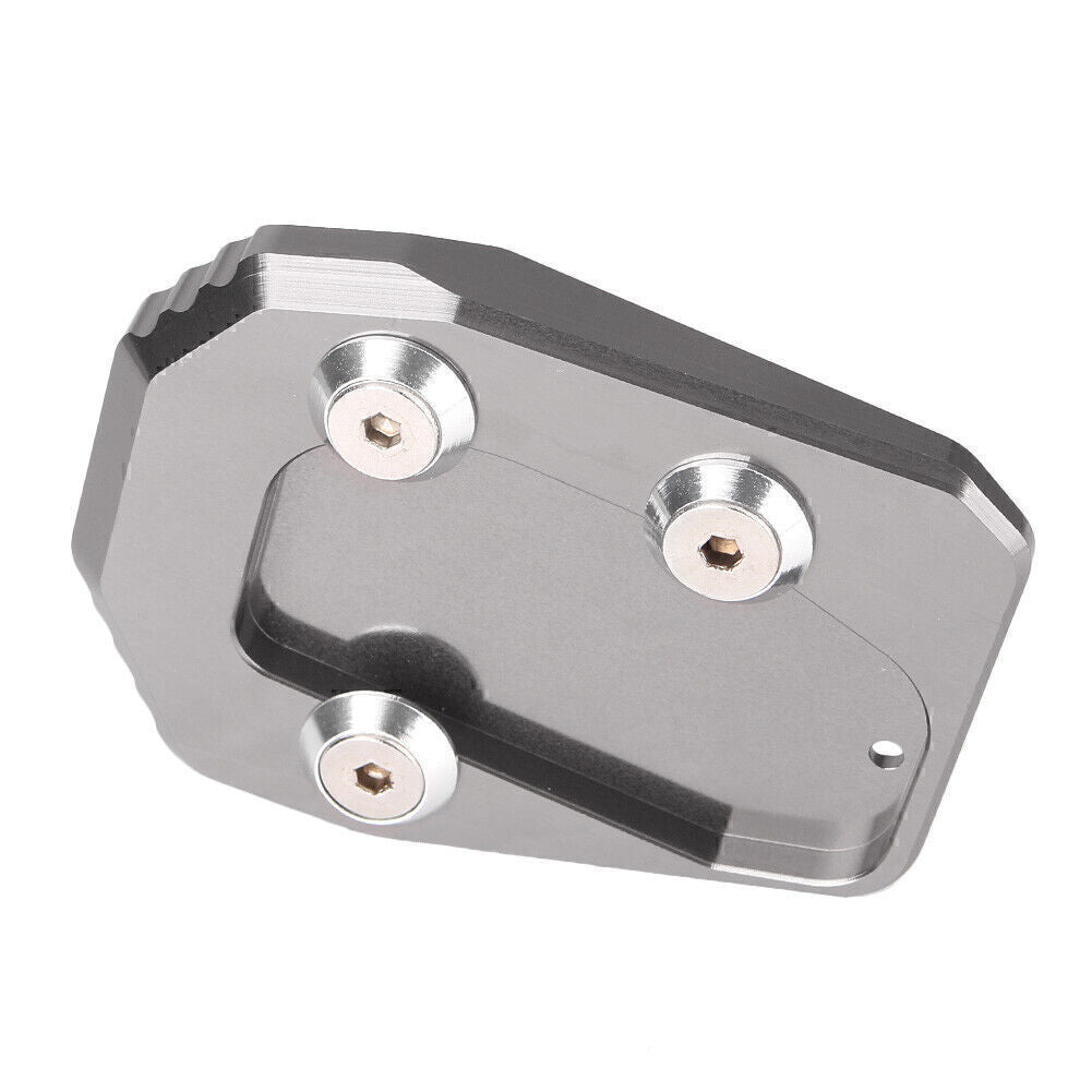 Kickstand Side Foot Stand Extension Pad Plate Fit for Yamaha MT09 2013-15 16 Gray Q