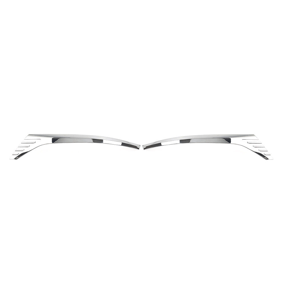 2pc Chrome Car HeadLight Lamp Cover Trim Fit for Toyota Voxy R80 2018 2019 2020 ABS