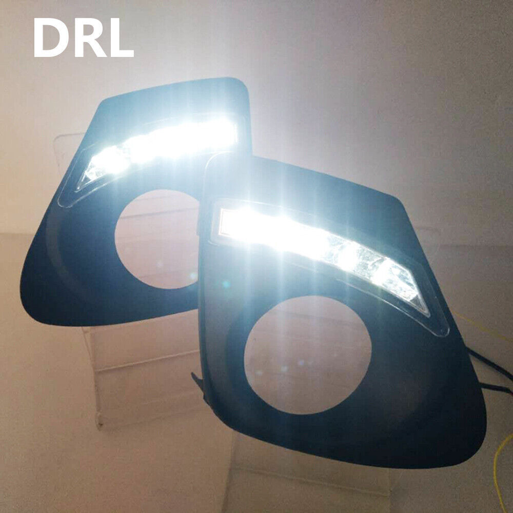 DRL Daytime Running Light W/ bezel for Toyota for Corolla 2011-2013 Fog Signal Lamp Q